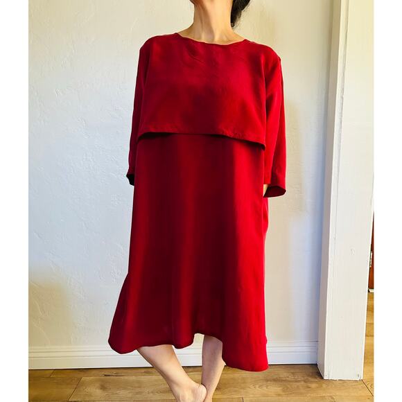 COS Aline Deep Red Dress - Picture 2 of 6